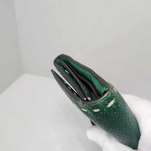 Bcbgmaxazria Large Green Leather Wallet - Picture 7 of 16